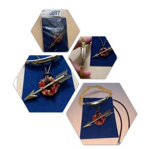 🔥5/$20🔥 Arrow Necklace and Macrame Bracelet New and Handmade